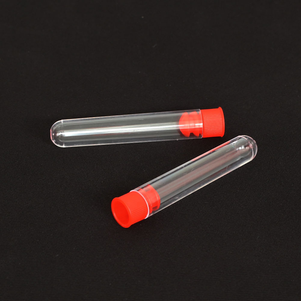 1/5/10/20/50/100Pcs Plastic Clear Lab Test Tubes Vial Sample Container Bottles