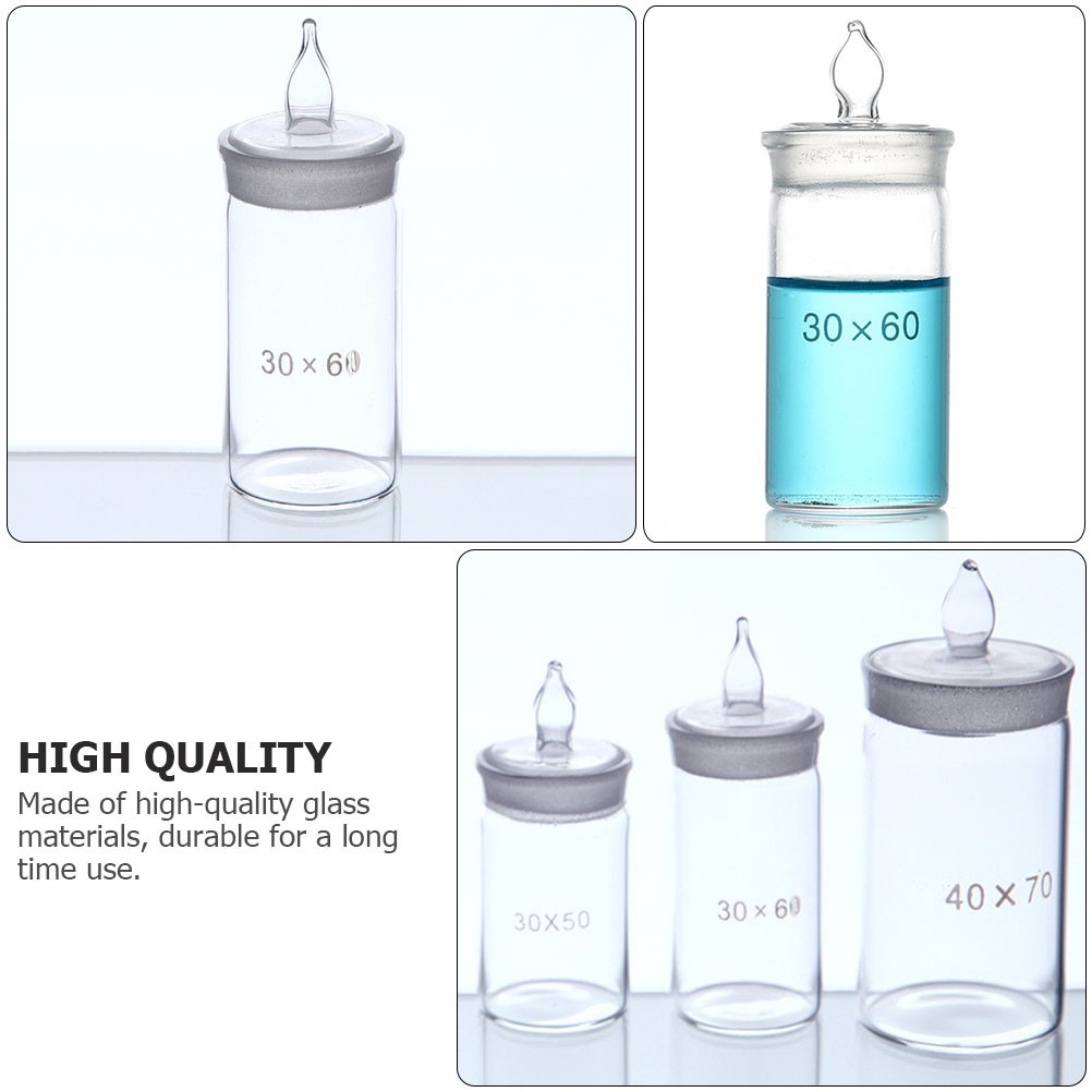 1Pcs Reusable Glass Weighing Bottle for Home Specific Gravity Testing