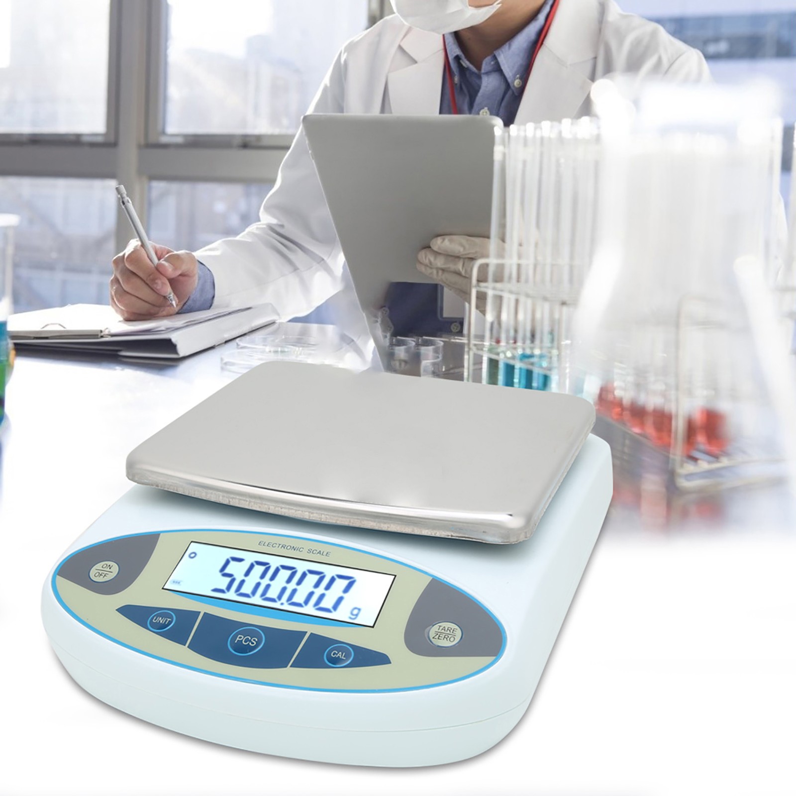 5000g 0.01g Digital Scale Lab Weighing Electronic Balance Jewelry Scales