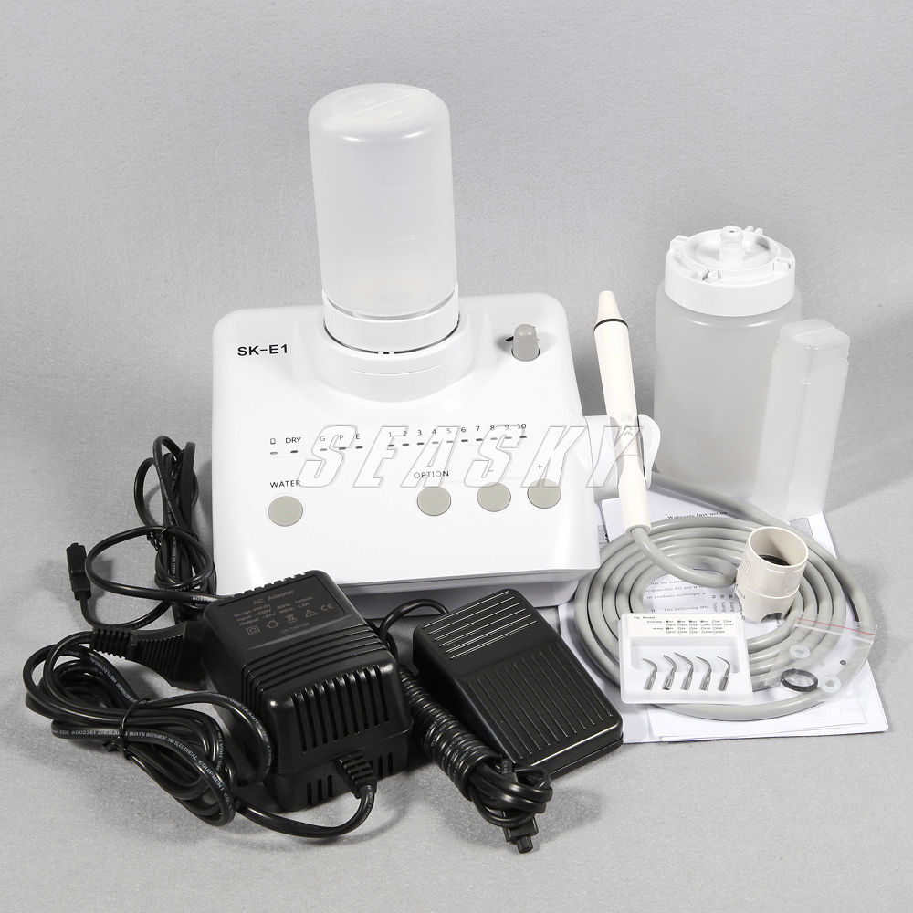 Dental Ultrasonic Piezon Scaler Fit EMS WOODPECKER Handpiece water 2 Bottle
