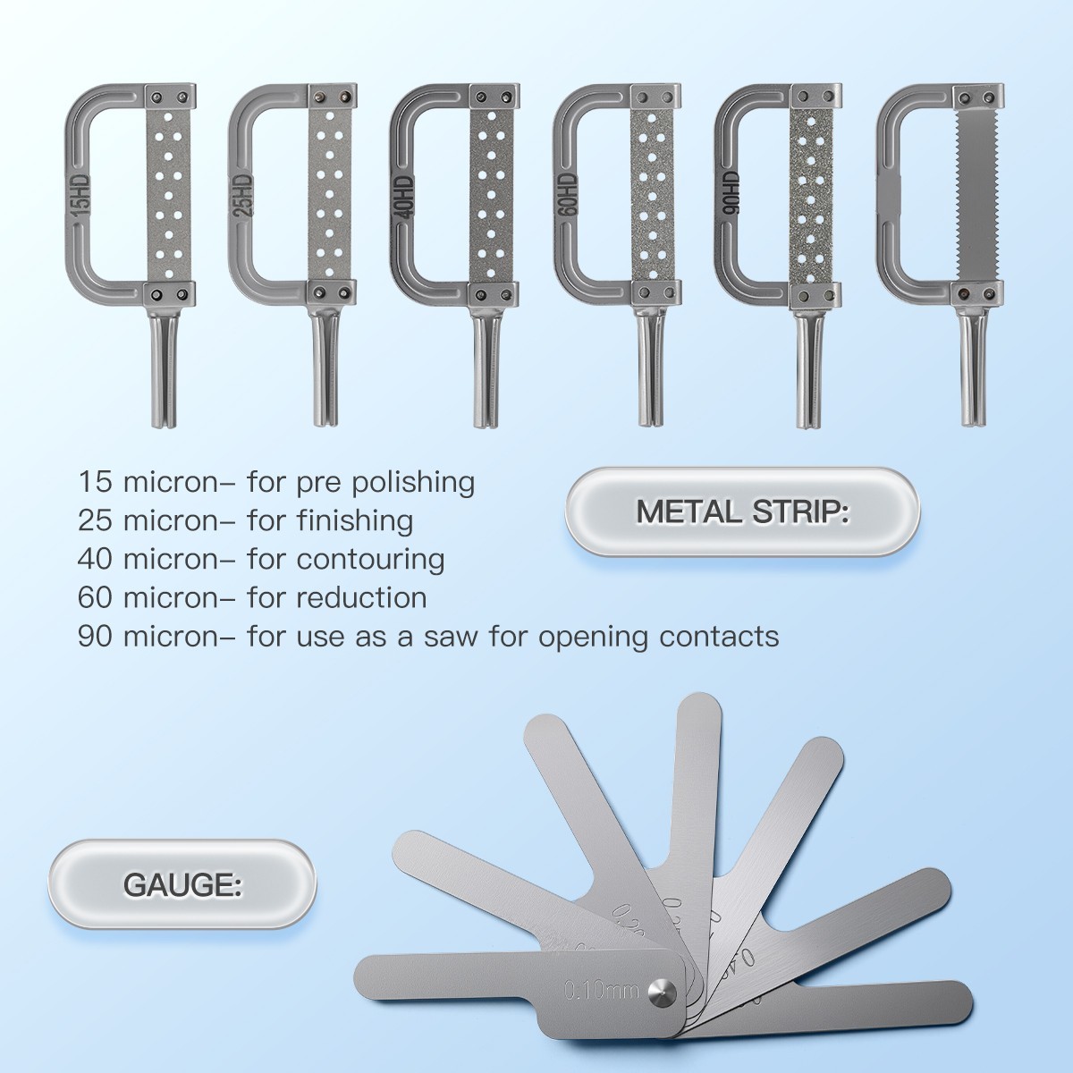 Dental 4:1 Reduction Contra Angle Interproximal Stripping IPR System Handpiece