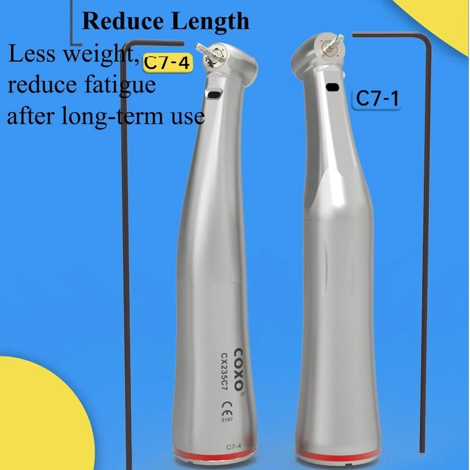 COXO CX235C7 Mini Head Speed Increasing Electric Handpiece 1:5 Contra Angle C7-4