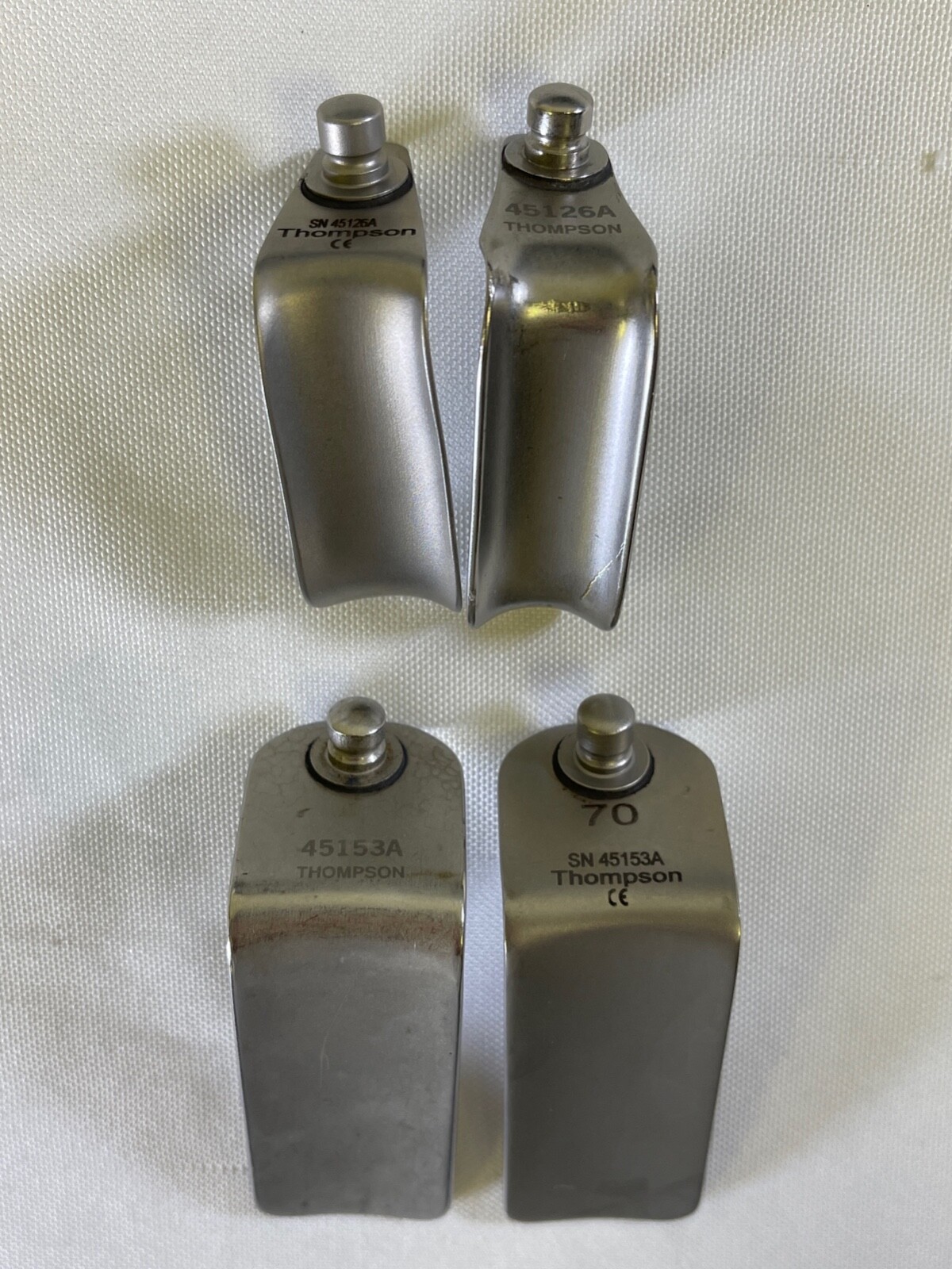 Set of 28 Thompson Surgical Cervical Retractor Blades Set w/ Case Neuro Spine