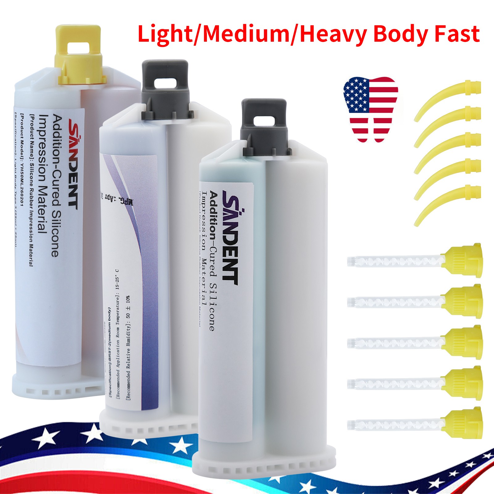 Dental VPS Impression Material Light/Medium Body / Heavy Body – Fast Set