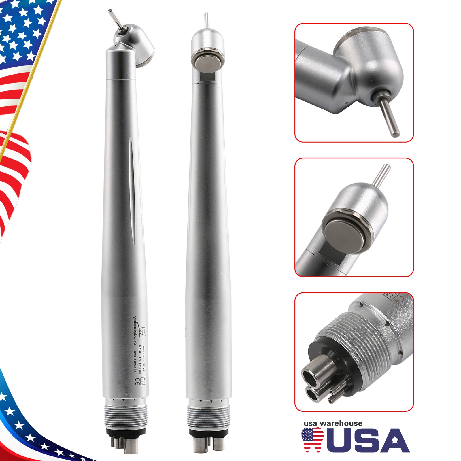 NSK Style Dental Fiber Optic LED E-generator high speed handpiece 2HOLE UDB