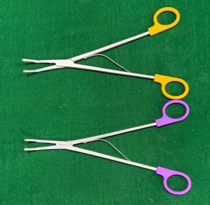 2pc Laparoscopic Open Surgery Hem-o-Lok Applier Yellow (XL)/ Purple (L) Reusable