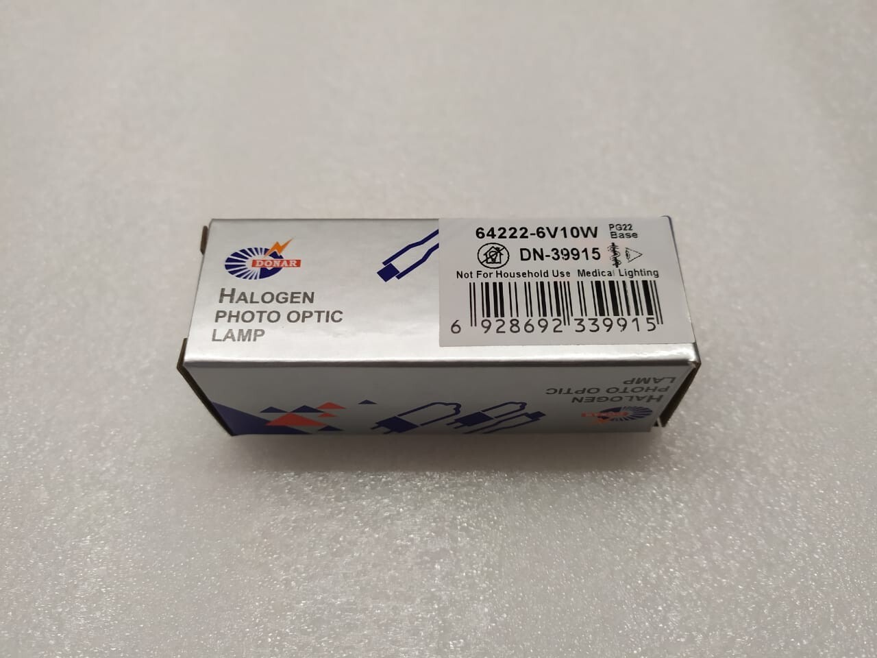 DN-39915, 64222 6V 10W halogen lamp PG22 – DONAR