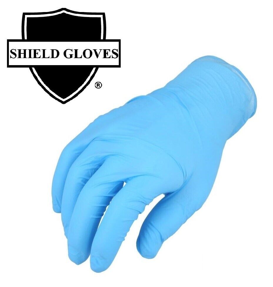 X-Large 4 MIL Textured Blue Nitrile Exam Powder-Free Gloves 48000 Pieces
