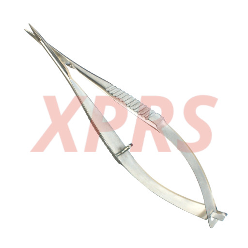 Set of 5 Vannas Capsulotomy Scissors, 3.25″, Angled to Side, 6 mm Blades, Sharp