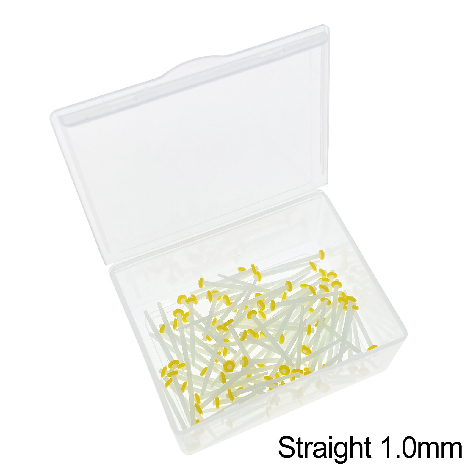 100 Pcs Dental Endo Quartz Fiber Post Straight/Screw Restorative Posts 1.0-1.8mm