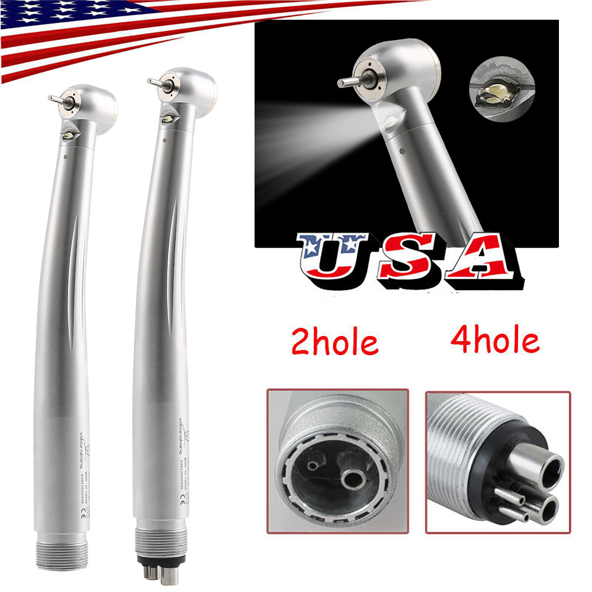 1-10 Yabangbang Dental LED E-generator Fiber Optic High Speed Handpiece