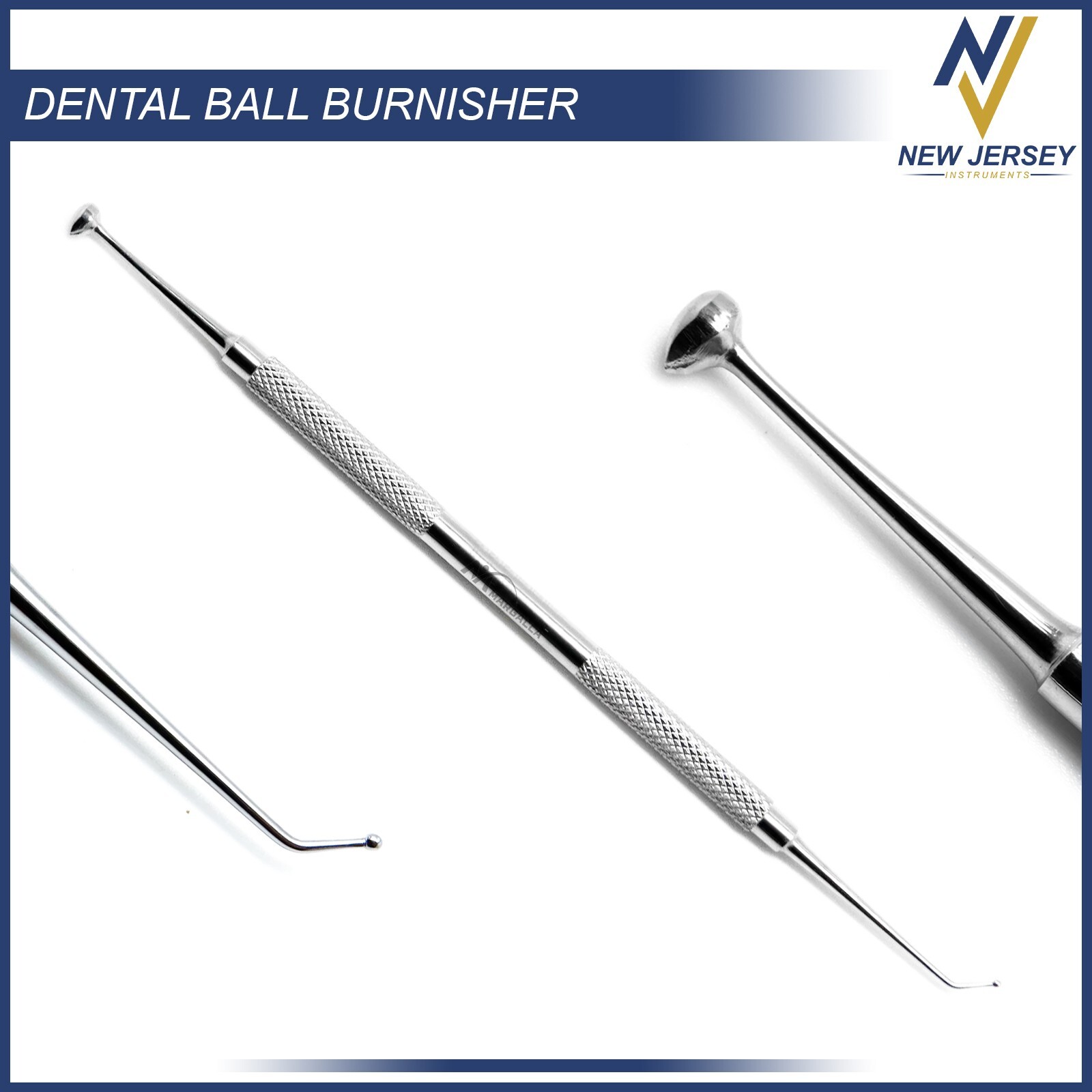 Dental Restorative Foot Ball Burnisher Composite Cavity Filling Instruments New