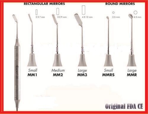 DENTAL MICRO MIRRORS TOOLS MM1,MM2,MM3,MMRS,MMR,ROUND MIRROR SET OF 5 PCS PRODUC