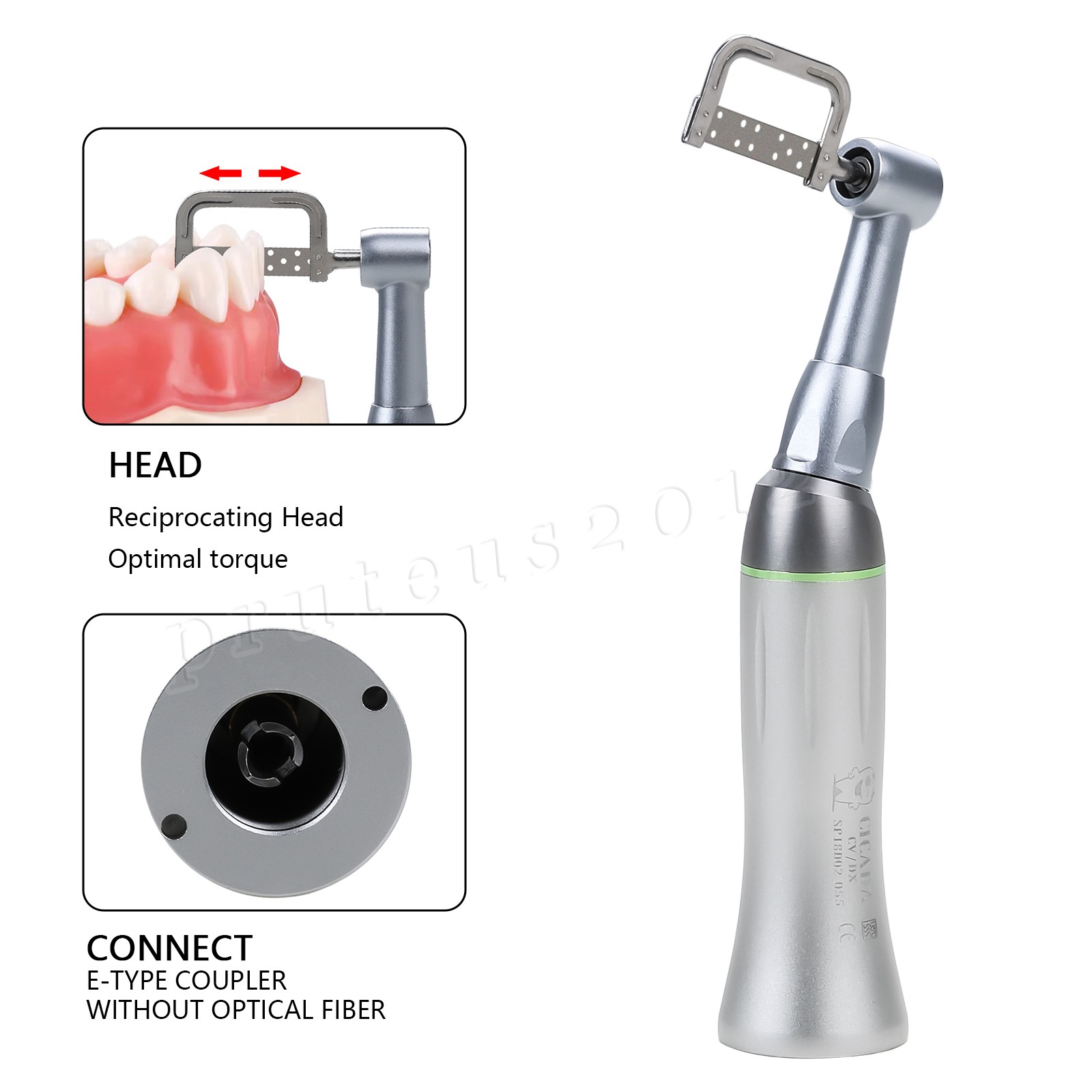 4:1 Reduction Reciprocating IPR Strips Contra Angle Handpiece Kit CICADA