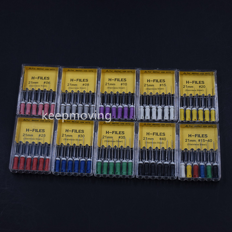 Dental Endodontic Stainless Steel Root Canal Hand Use REAMERS H/K-Files All Size