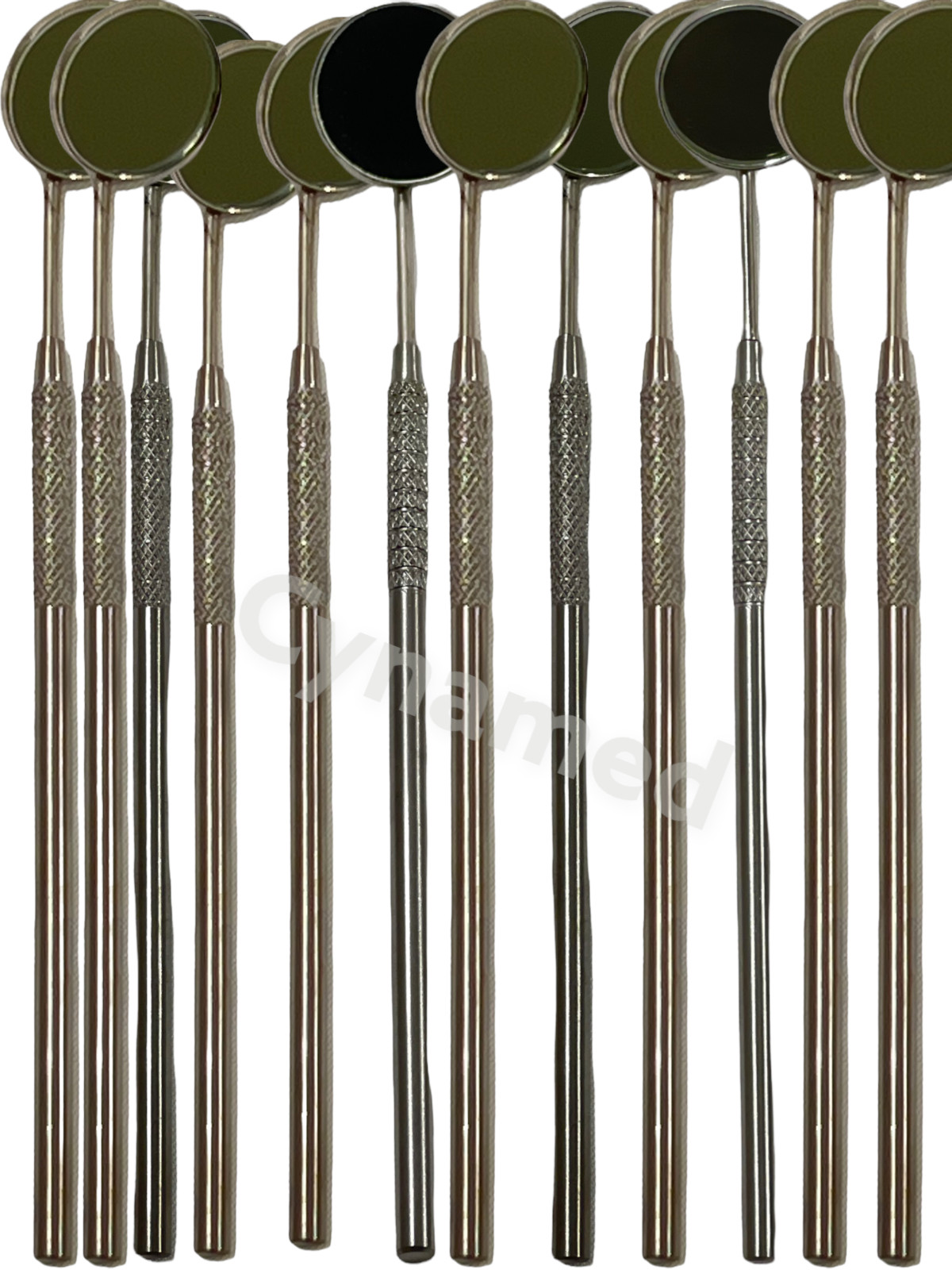 Premium 12 Pcs Dental Mouth MIRROR #5 With HANDLE Dental Instruments