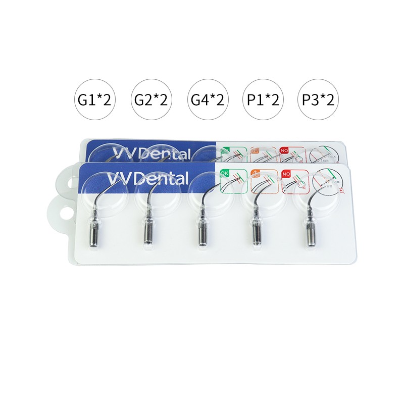 Dental Ultrasonic Scaler Remove Calculus Scaler Unit with 10 Tips and Handpiece