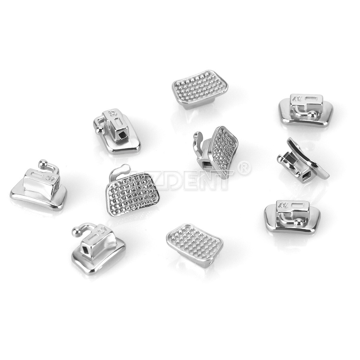 AZDENT Dental ortodoncia tubo bucal unible monobloque MBT/Roth 022/Brackets