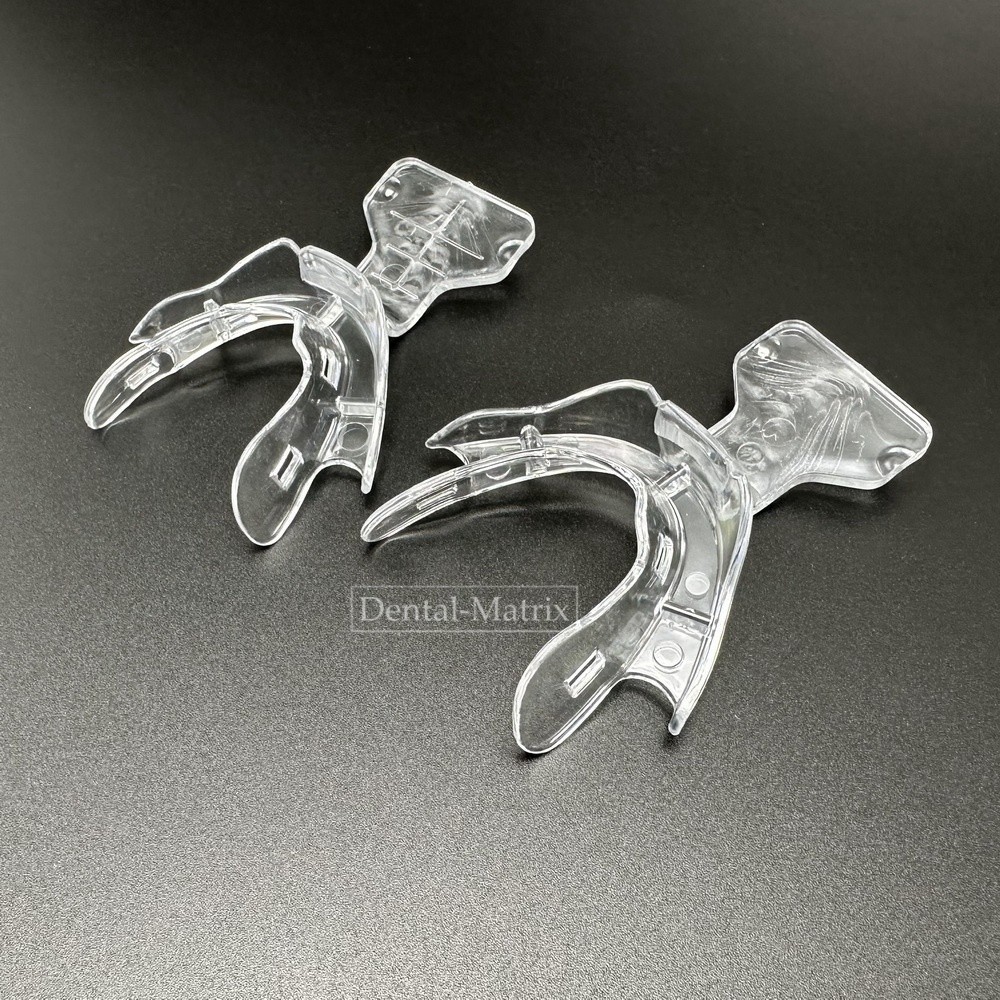 Dental Impression Trays Frame Cut Back Edentulous Jaw Full Denture Clear 18pcs