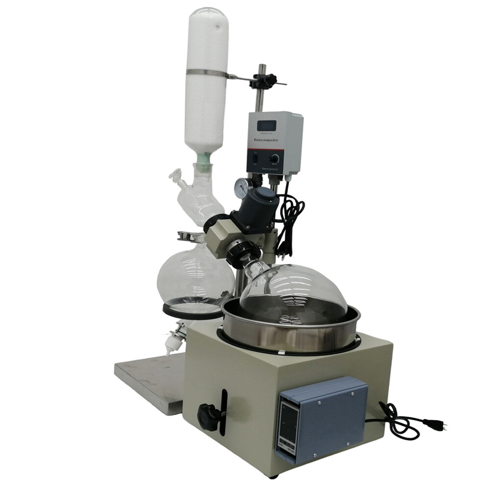 5L Rotary Evaporator Lab Evaporator with Manual Lifting Rotavapor 110V LCD Scree
