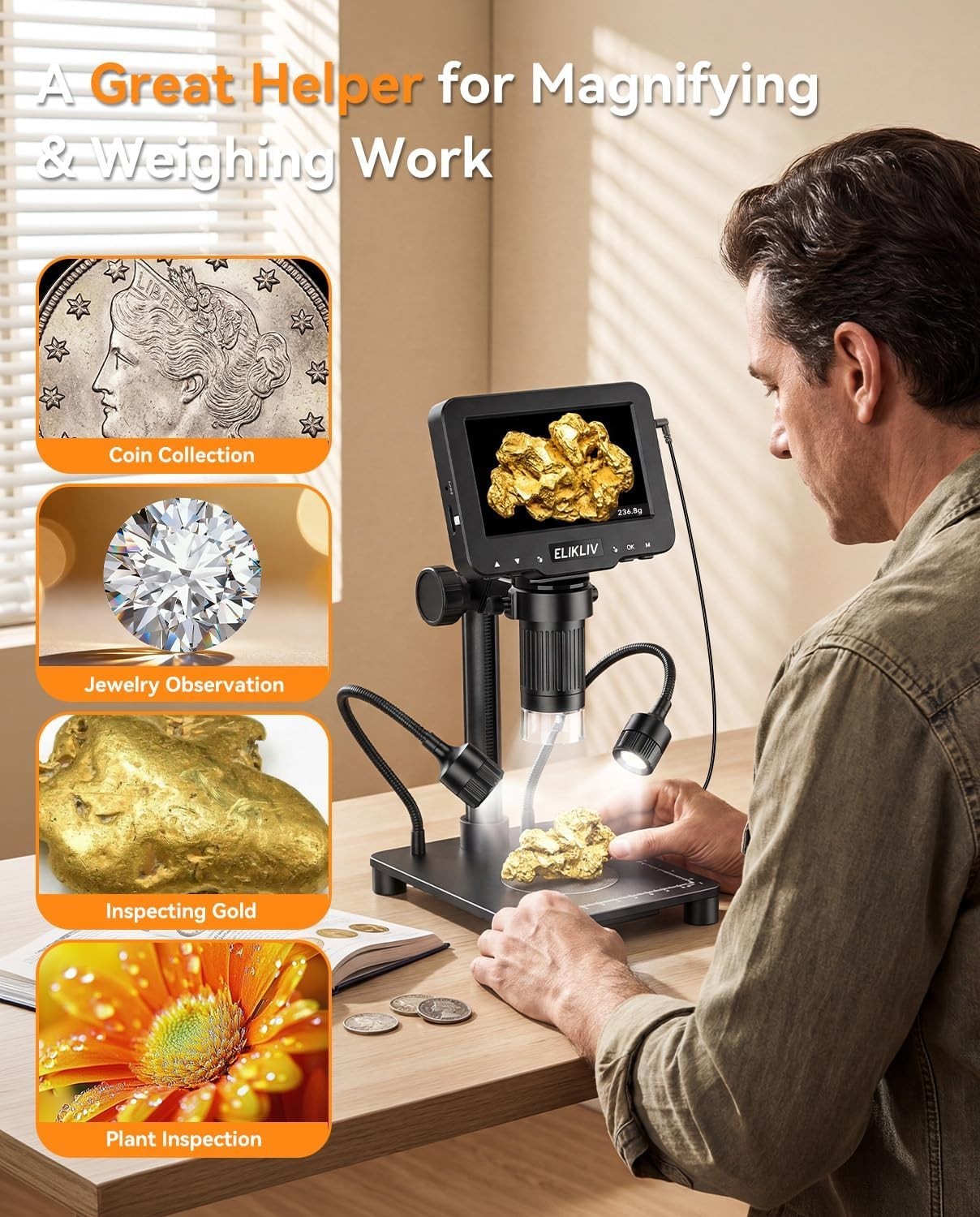 High-Precision Digital Magnifier for Error Coins