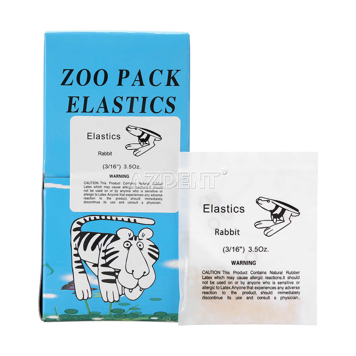 NEW Dental Orthodontic Elastics Bands Ties Animal Zoo Pack 5000pcs/Pack