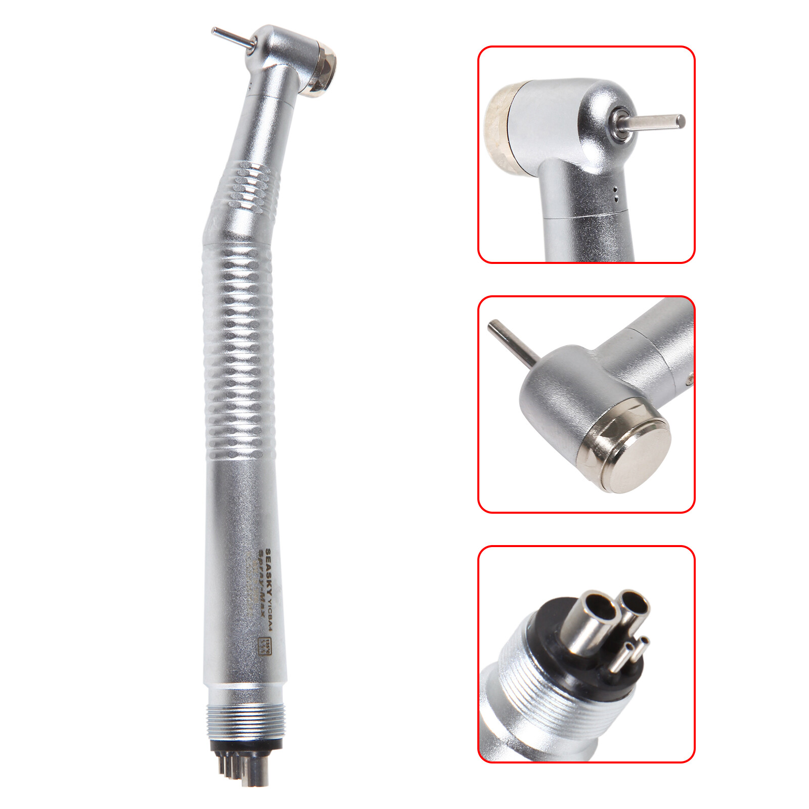 Dental Turbine High Speed Handpiece Push Button 4Holes Standard Head