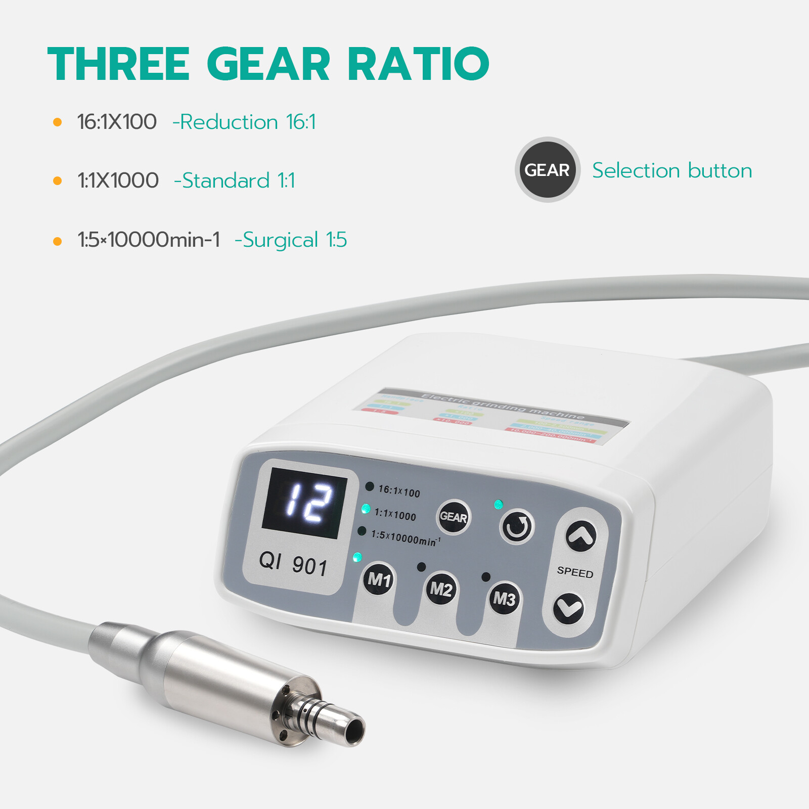 Dental Brushless LED Electric Micro Motor Internal Spray 1:1/1:5/1:4.2 E-type