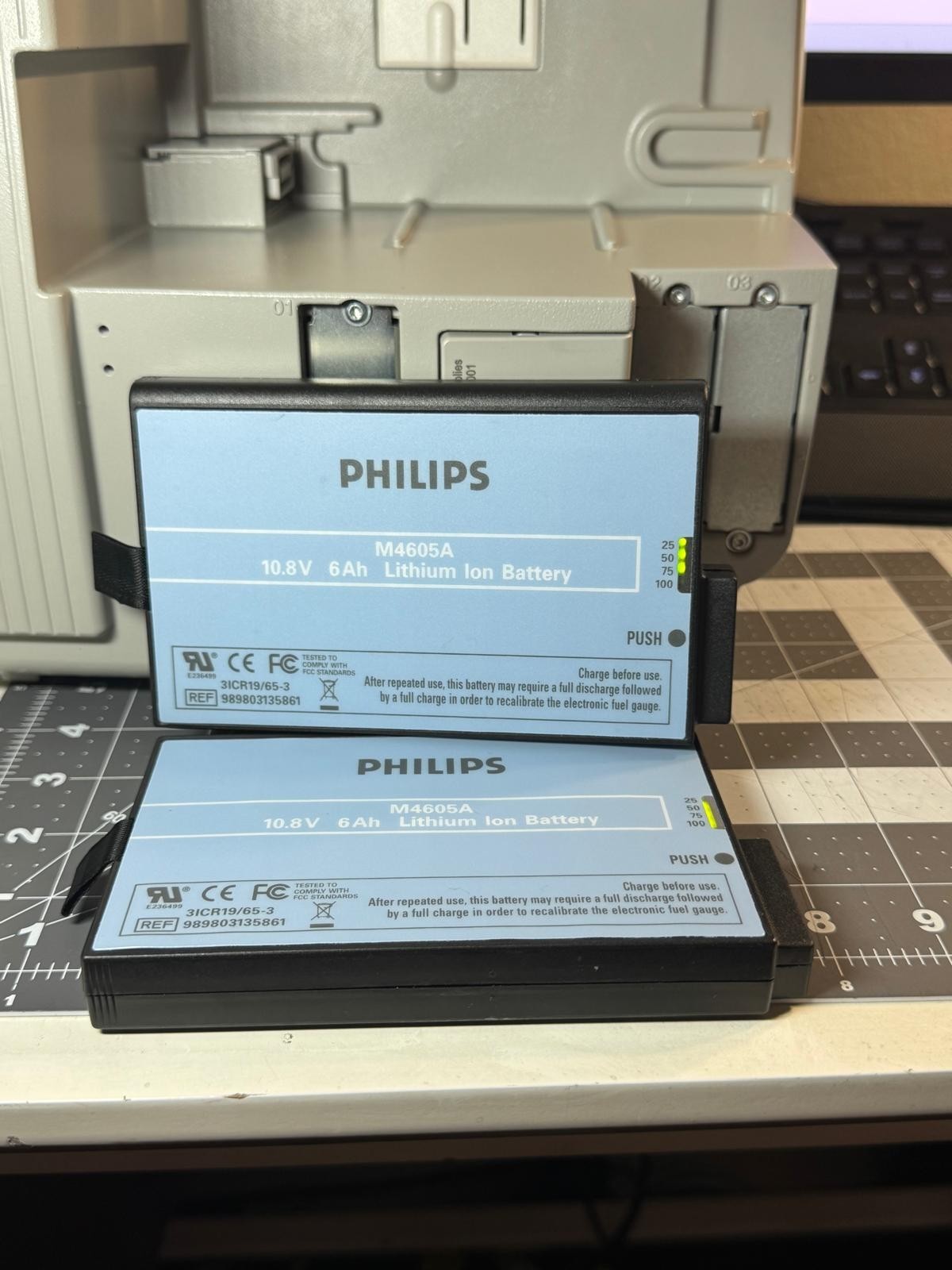 2 Philips IntelliVue MP30 Touchscreen Patient Monitors (M8002A)