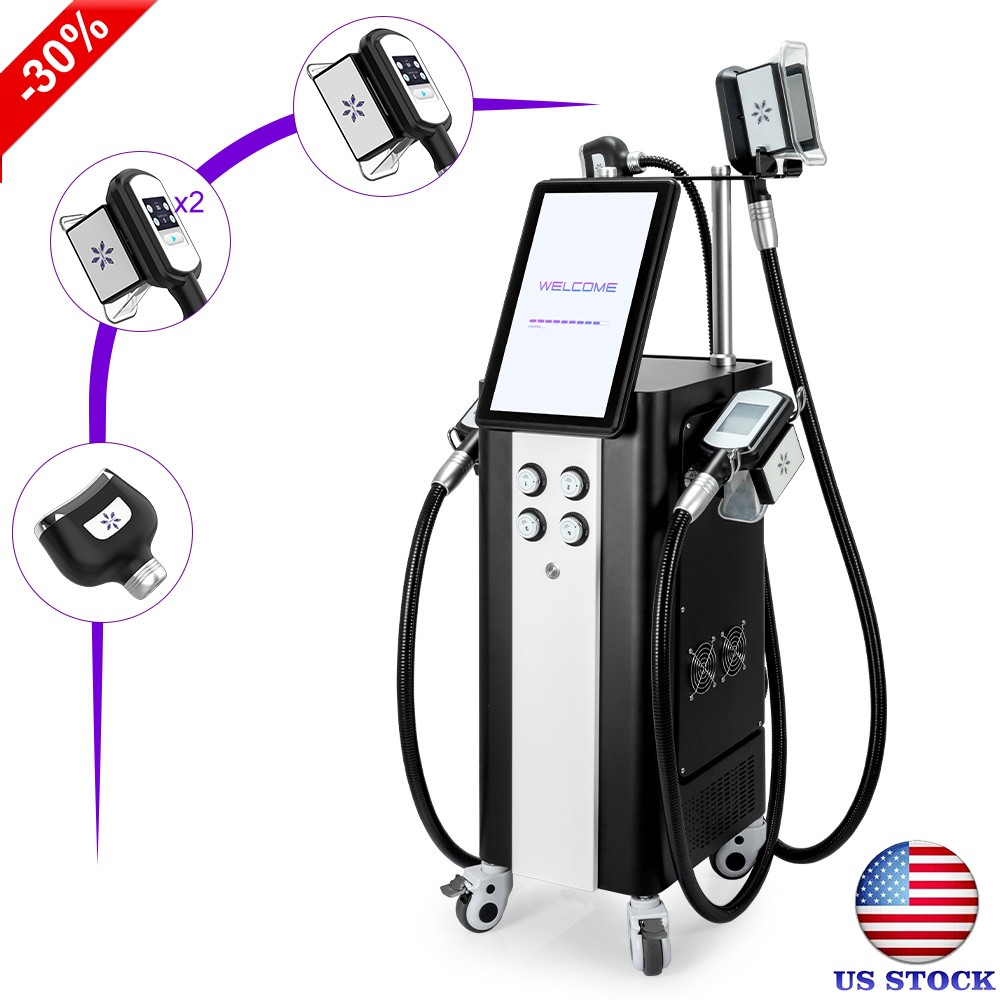 4 Handles Freezing Double Chin Removal Cool Therapy Body Massager Beauty Machine