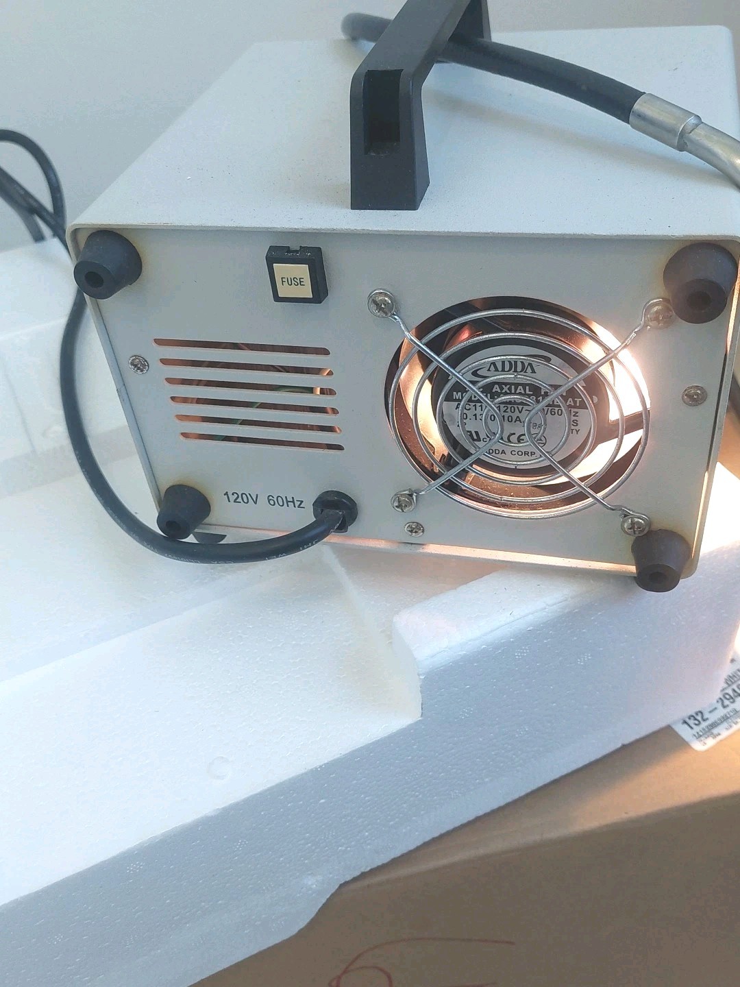 Fiber Optic 150W 120v 60 Hz power supply With 6ft Long 90 degree Cable