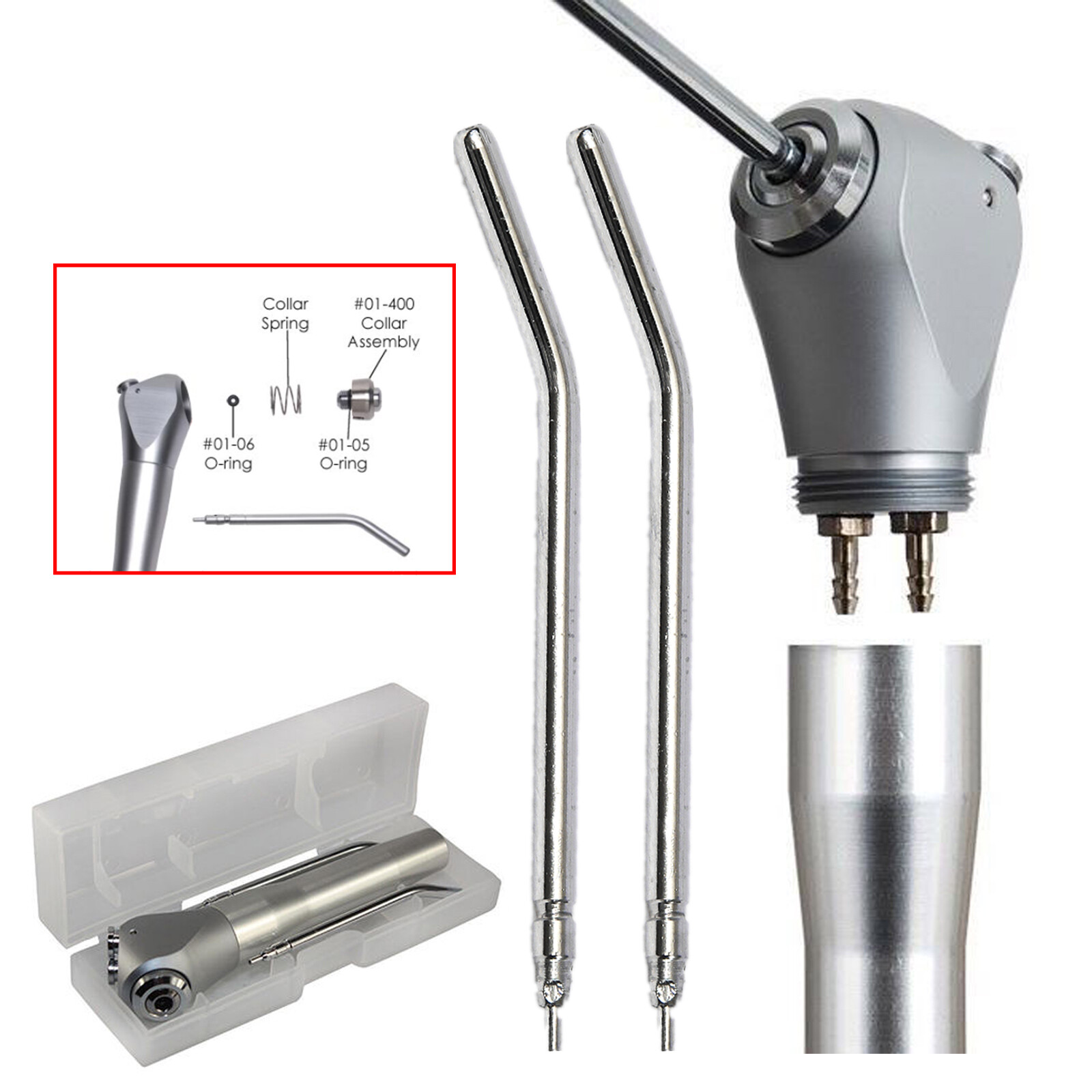 Dental Air Water Spray Syringe with Nozzles Tubes luo-