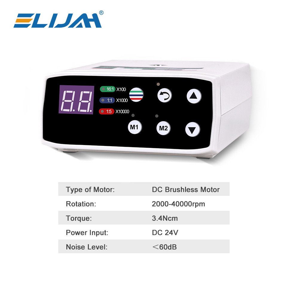 NSK Style Dental Brushless LED Electric Micro Motor 1:1/1:5 Increasing Handpiece
