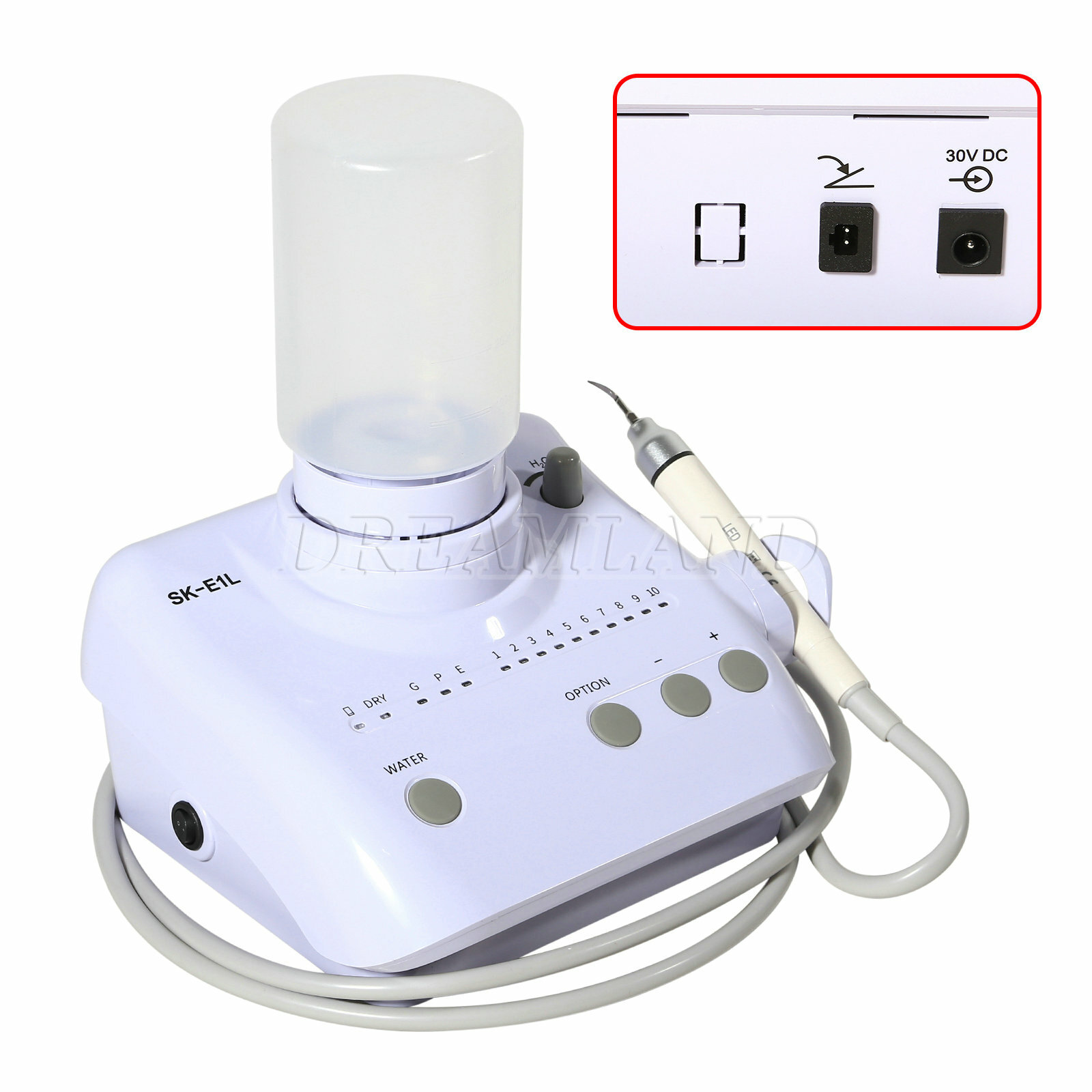 Dental Ultrasonic Piezo Scaler LED Handpiece Water Bottle for EMS E1S