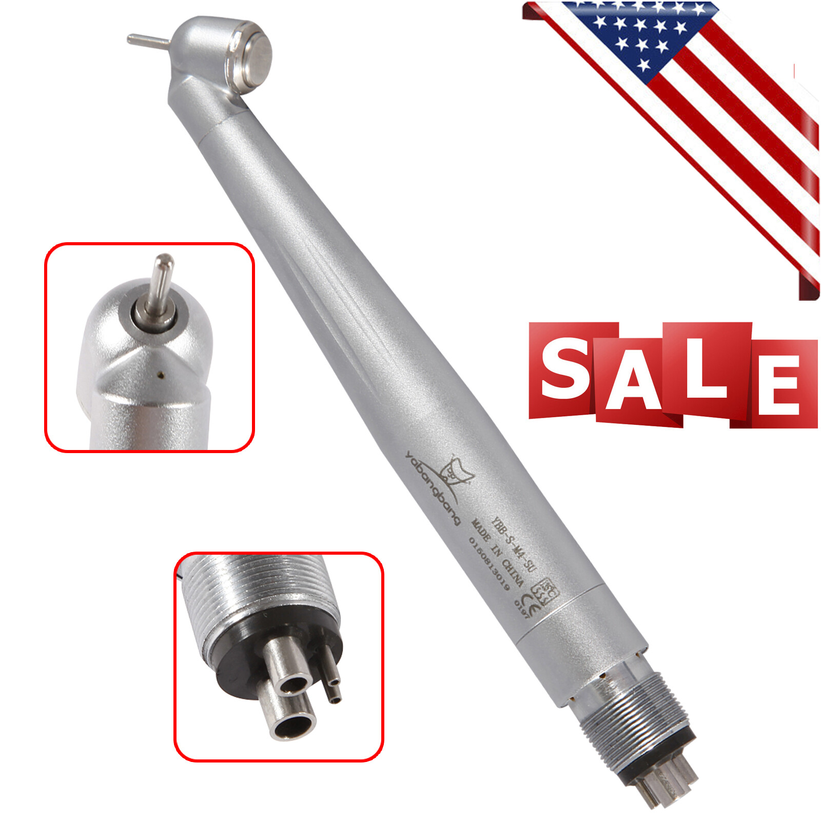 USA NSK PANA Turbina Dental 45 Degree Surgical High Speed Handpiece Push 4H WCA4