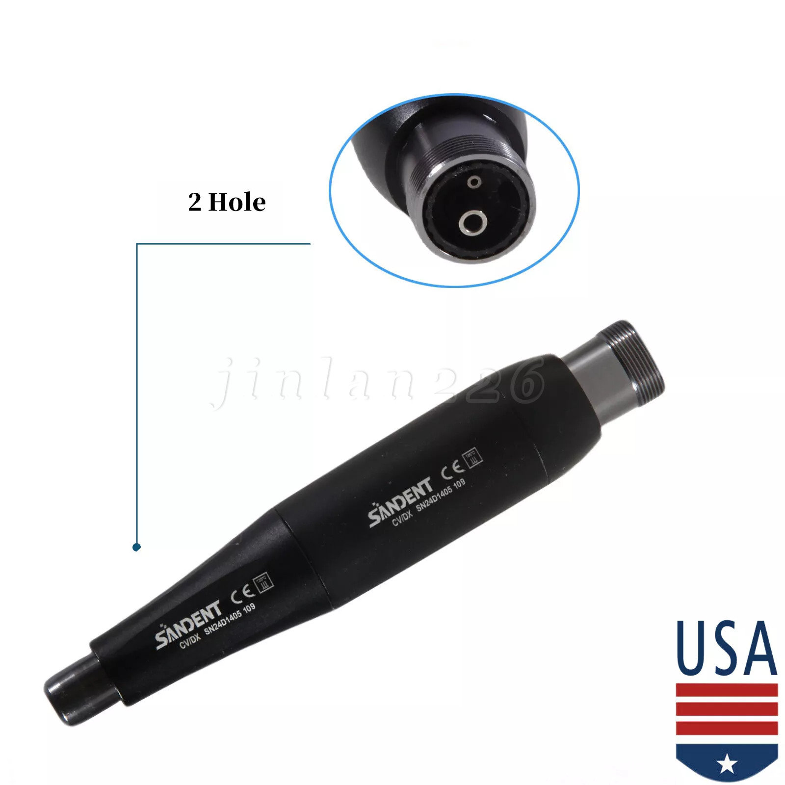 Premium Plus Dental Hygiene Prophy Handpiece Air Motor 2 Holes 4:1 Nose Cone
