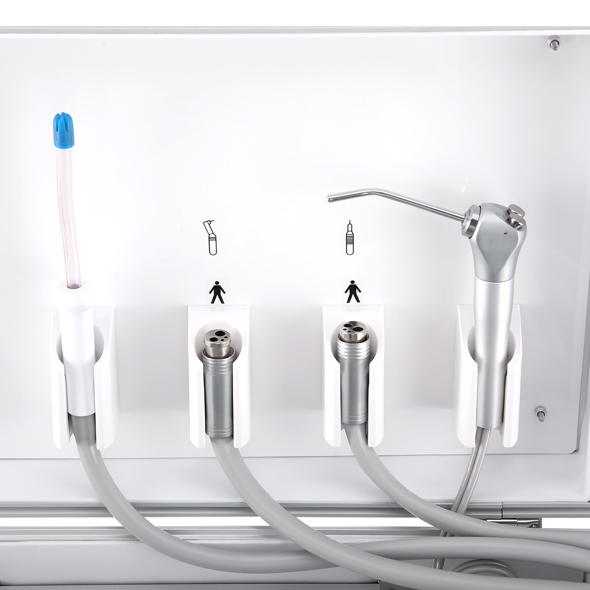 Portable Mobile Dental Delivery Unit System Air Compressor Syringe Suction 4Hole