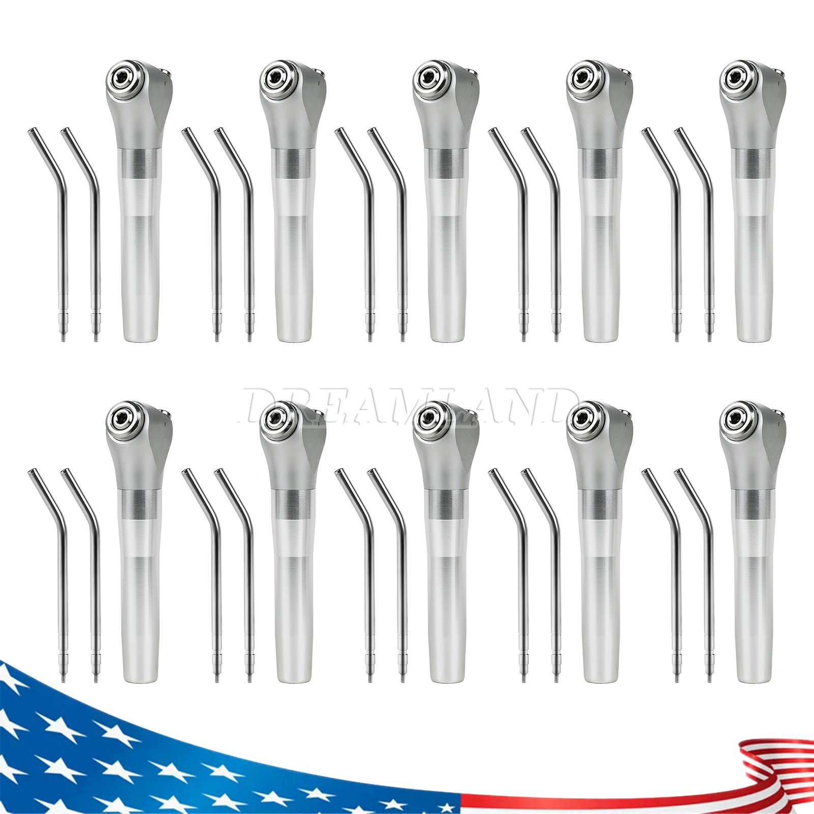 1-20pcs Dental Air Water Spray Triple Syringe with Nozzles/Tips/Tubes