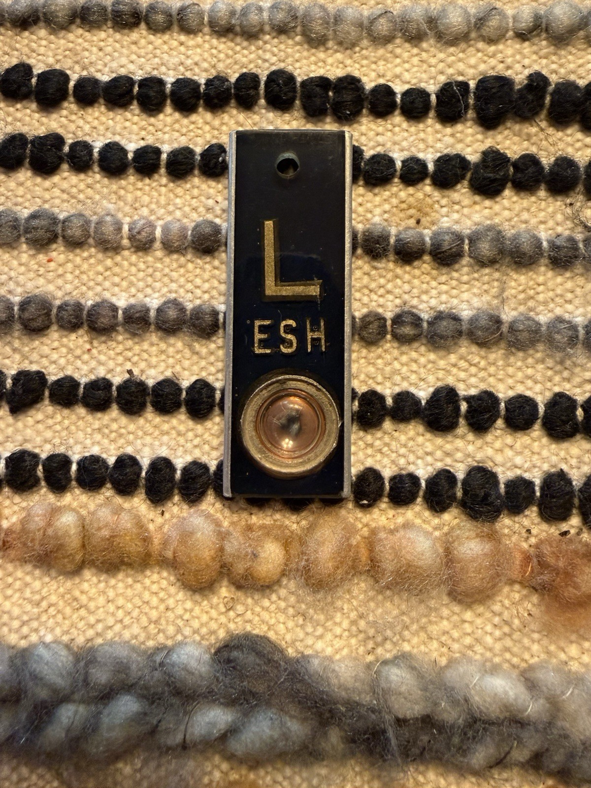 Vintage Leaded X-Ray Machine Position Indicator Marker Left Named