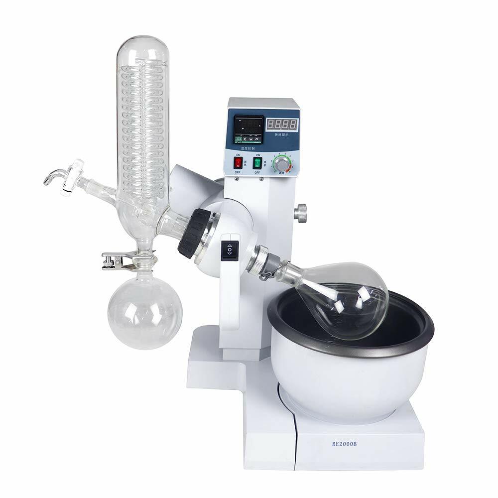 2L Rotary Evaporator Automatic Lifting Rotavap Turnkey System with Chiller Pump
