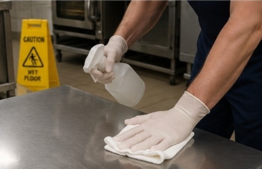 Sysco Classic Latex Gloves 100ct Box Foodservice Grade Sz Medium Powder Free New