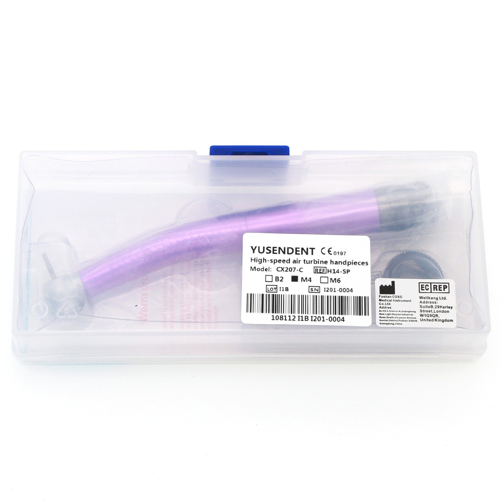US COXO Dental High Speed 4 Hole Air Turbine Anti-retraction Colorful Handpiece