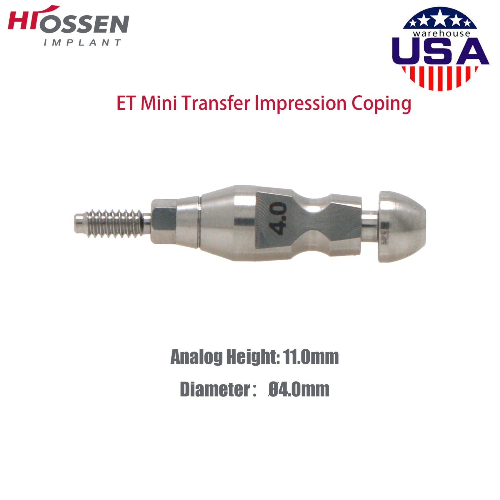 Dental Impression Closed Tray Transfer Coping Fits Osstem/Hiossen Implant System