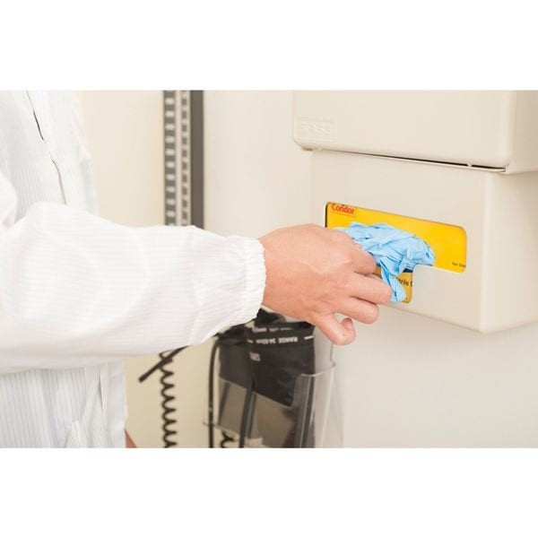 Condor 2Vly5 Disposable Gloves, Medical Grade, 3 Mil Palm, Nitrile,