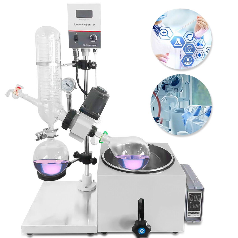 Lab Manual Lifting Rotovap 2L Lab Rotary Evaporator & 2L Evaporation Flask