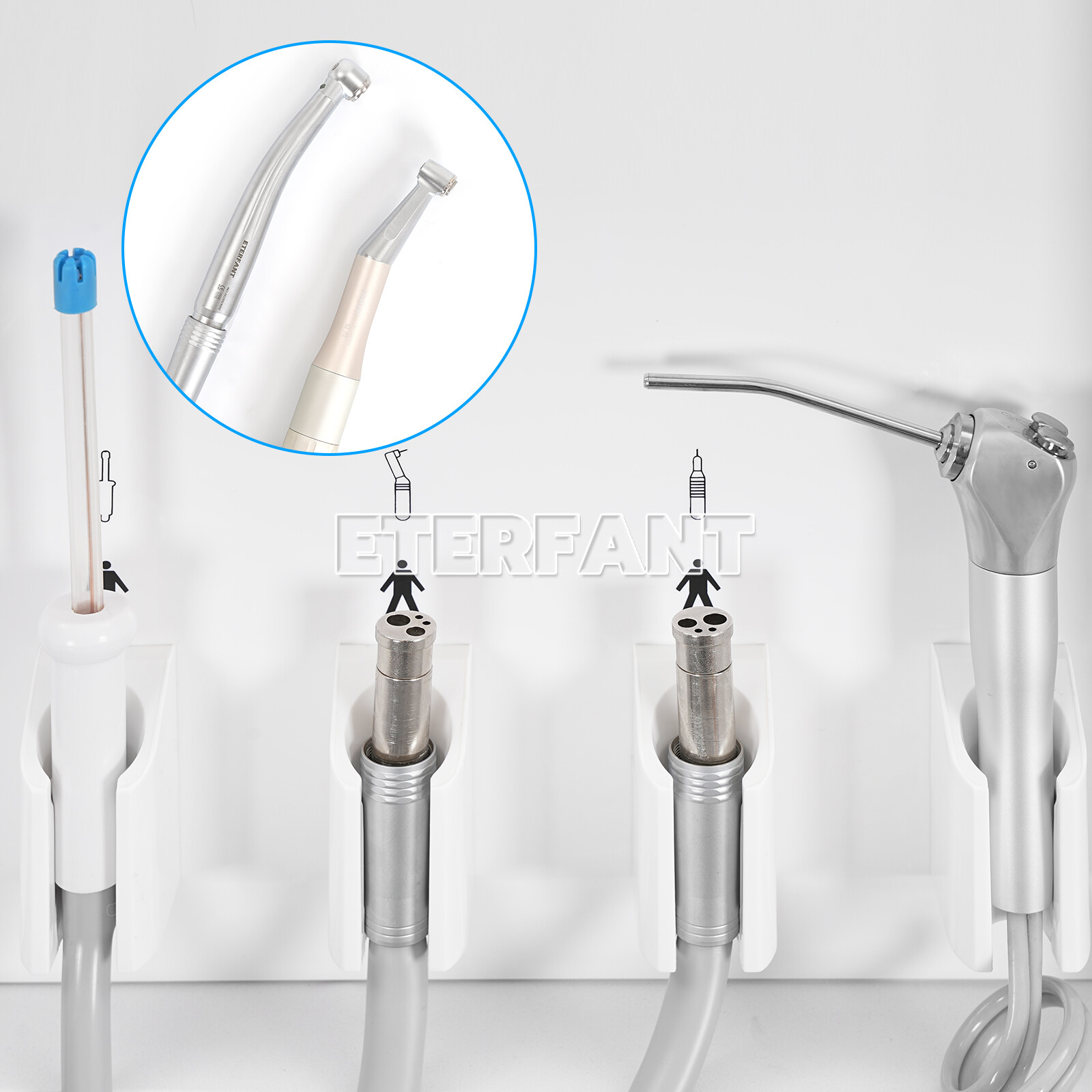 Dental Portable Delivery Unit Air Compressor Suction System 4 Holes BD-402 US