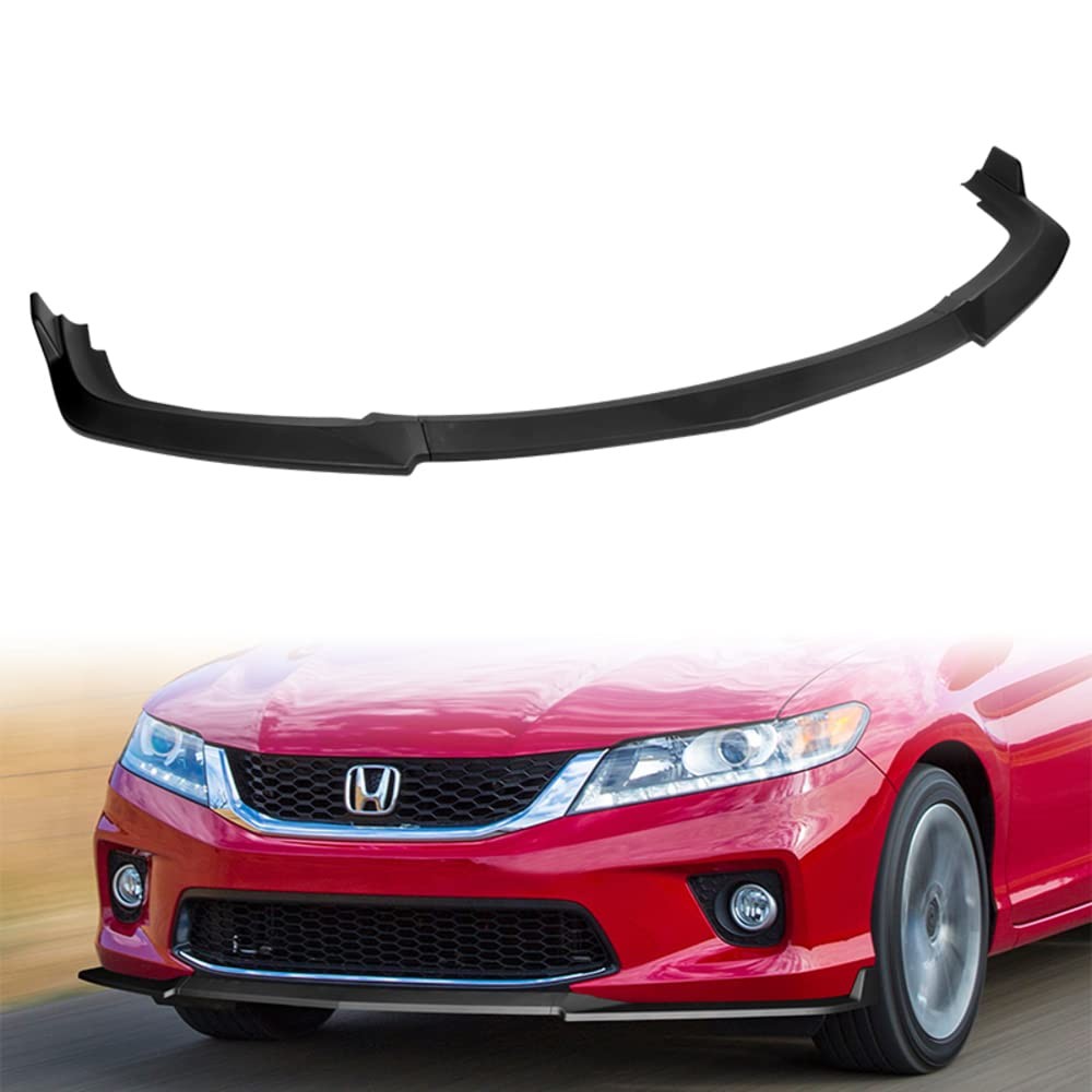 Front Bumper Lip Spoiler For 2013-2015 Honda Accord Coupe 2Dr ABS Matt Black