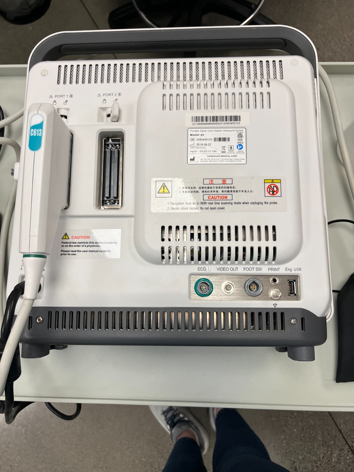 2018 Sonoscape S9 Portable Digital Color Doppler Ultrasound System