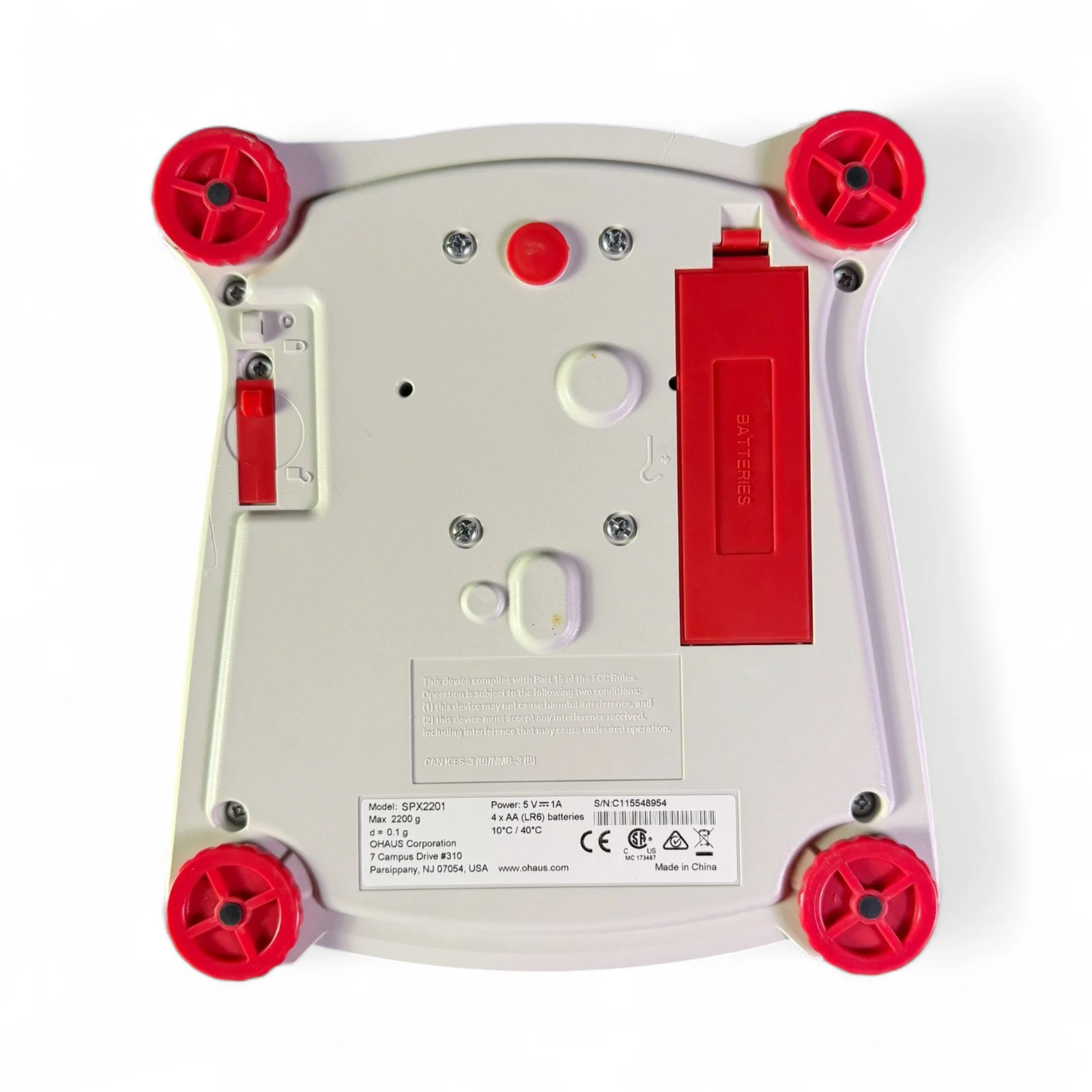 OHAUS Scout SPX2201 Benchtop Digital Scale 2200g Capacity 0.1g Readability