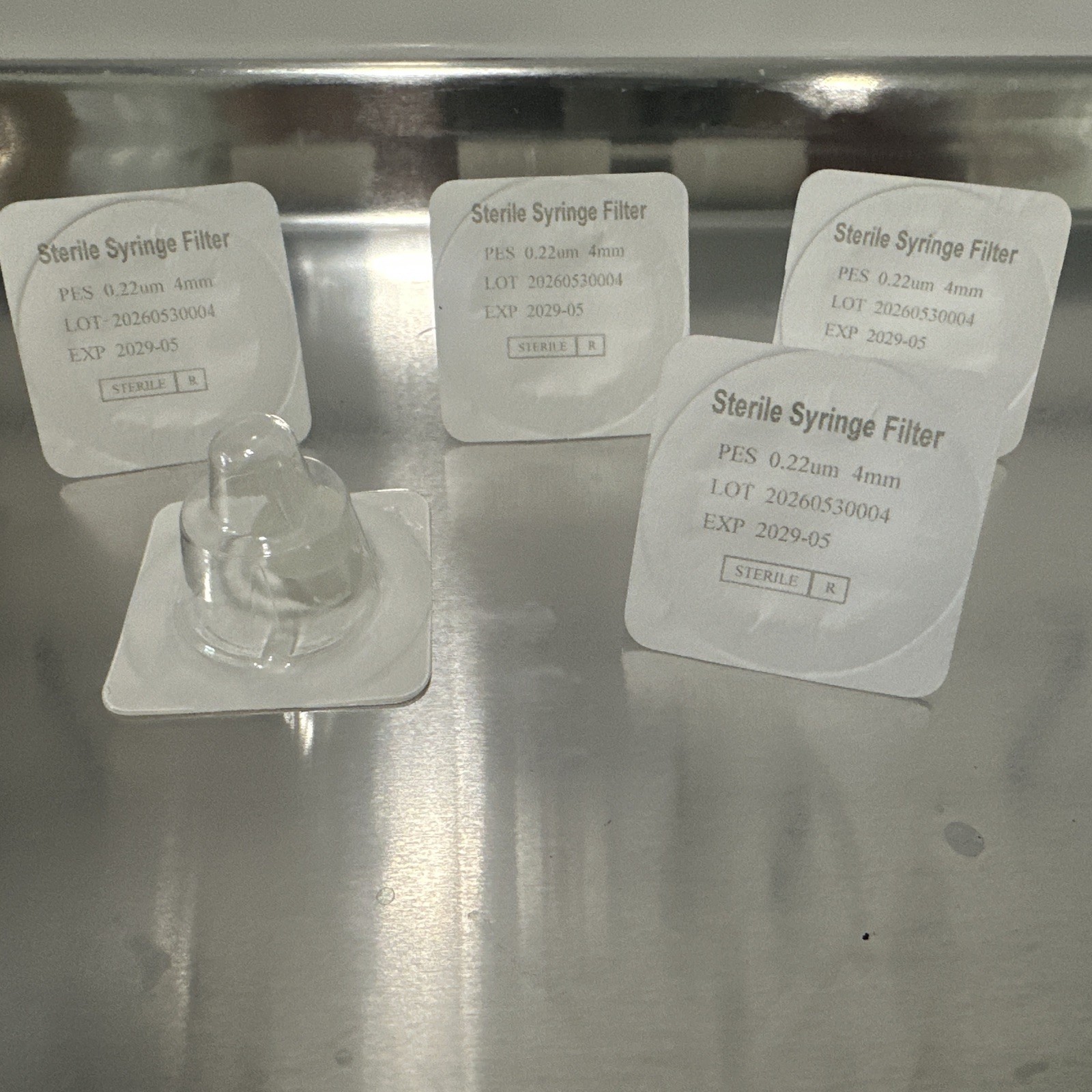 10 (pc) – 0.22 uM Dia 4mm Sterile PES Syringe Filter for Laboratory Research